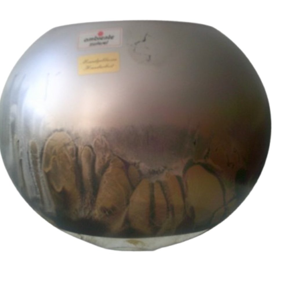 Handpainted Vase Made in Germany Ambiente Zwiesel Glass Mouthblown Vase German